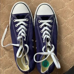 brand new dark purple converse